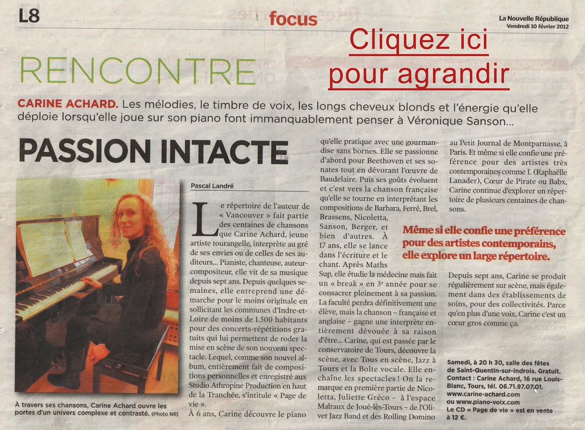 Dans la presse